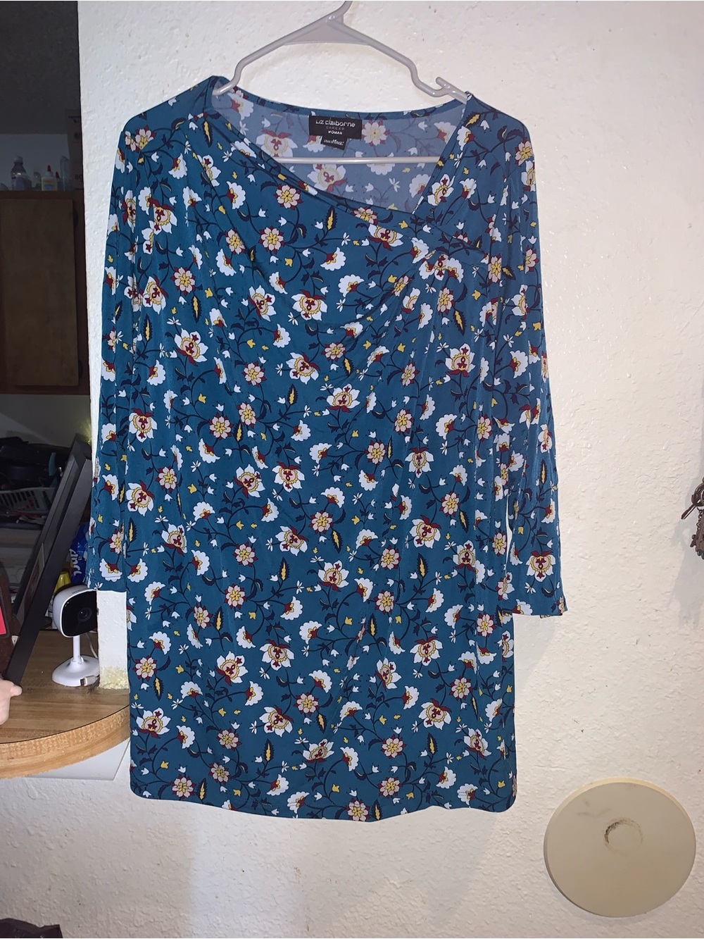 Liz Claiborne Teal Floral Shift